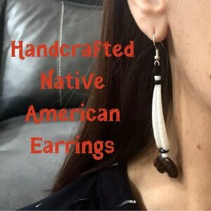 Native American Handcrafted Bear Clan Earrings